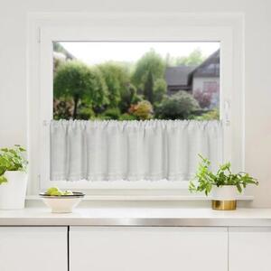 Firana gotowa EUROFIRANY Gusto 150 x 30 cm BiaÅy