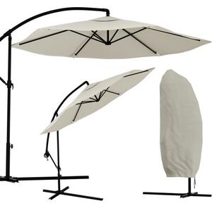 Składany parasol ogrodowy SUNVI 300 cm, beżowy
