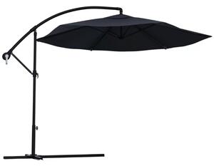 Składany parasol ogrodowy SUNVI 300 cm, grafit + darmowe opakowanie