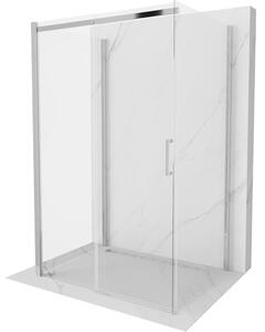 Mexen Omega-3S kabina prysznicowa 3-ścienna, rozsuwana 100 x 80 cm, transparent, chrom - 825-100-080-01-00-3S