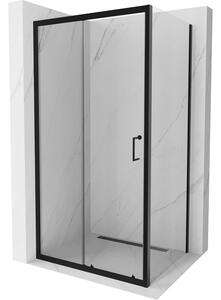 Mexen Apia kabina prysznicowa rozsuwana 135 x 80 cm, transparent, czarna - 840-135-080-70-00
