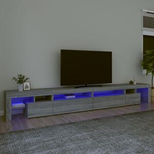Szafka pod TV z oświetleniem LED szary dąb sonoma 290x36,5x40cm