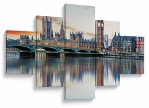 Obraz - Houses of Parliament w Londynie (125x70 cm)