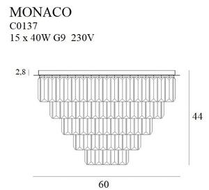 Plafon Monaco Ø 60 Cm C0137 Maxlight
