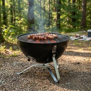 Grill ogrodowy węglowy BBQ LINE 520720 Turystyczny, zamykany, okrągły