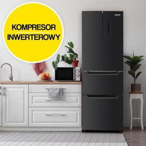 Lodówka MPM-351-SBF-07 3D No Frost 186cm Ciemny Inox