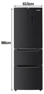 Lodówka MPM-351-SBF-07 3D No Frost 186cm Ciemny Inox