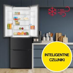 Lodówka MPM-351-SBF-07 3D No Frost 186cm Ciemny Inox