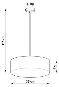 Lampa wisząca ARENA 35 biała Sollux Lighting