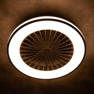 Wentylator sufitowy z lampą LED PLAVE LED CCT czarny 38033 Kanlux