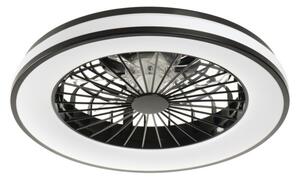 Wentylator sufitowy z lampą LED PLAVE LED CCT czarny 38033 Kanlux