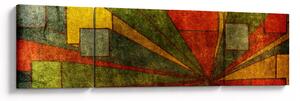 Obraz abstrakcji geometrycznej (170x50 cm)