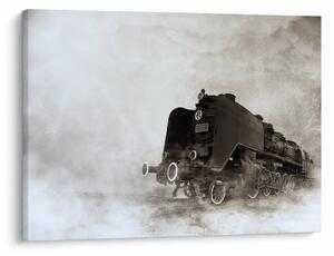 Obraz - Pociąg we mgle (70x50 cm)