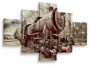 Historyczny wizerunek lokomotywy (125x70 cm)