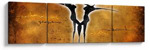 Obraz przedstawiający tańczącą parę (170x50 cm)