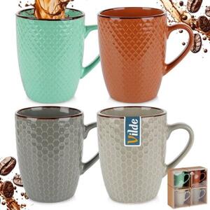 Kubki ceramiczne 400 ml 4 szt