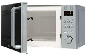 Kuchenka mikrofalowa AMICA AMGF20E2I 700W średnica 24.5 cm pojemność 20L MultiWave System Srebrno-czarny