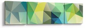 Obraz abstrakcji geometrycznej (170x50 cm)