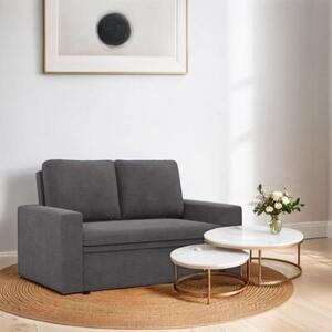 Sofa dwuosobowa, BLOM, sztruks, 148x87x90 cm, ciemny szary | TYLETEGOTU