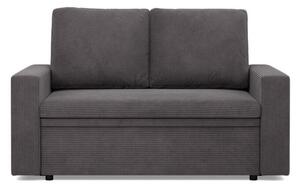 Sofa dwuosobowa, BLOM, sztruks, 148x87x90 cm, ciemny szary | TYLETEGOTU