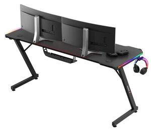 Biurko gamingowe HUZARO Hero 4.8 RGB Czarny