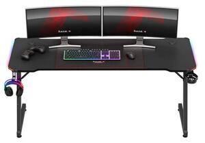 Biurko gamingowe HUZARO Hero 4.8 RGB Czarny