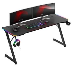 Biurko gamingowe HUZARO Hero 4.8 RGB Czarny