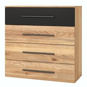 Komoda BETA 4S 91cm dÄ b muavella/czarna