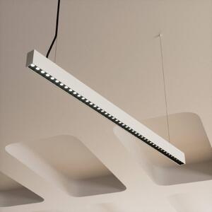 Arcchio lampa wisząca biurowa LED Jolinda slim, metal, góra/dół slim Arcchio, możliwość ściemniania, aluminiowy / szary / cynkowy, biuro, aluminium, nowoczesny