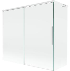 Mexen Rox L parawan nawannowy 2-skrzydłowy rozsuwany 170 + 75 x 150 cm, transparent, biały - 8C9L-170-075-20-00