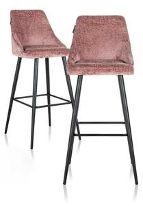 MebleMWM RICHMOND zestaw krzeseł barowych BROOKE 78 różowy - 2 sztuki