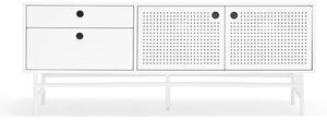 Biała szafka pod TV 140x52 cm Punto – Teulat