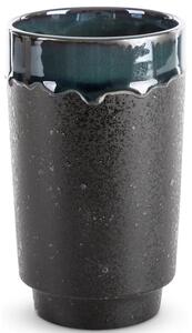 Wazon EUROFIRANY Hani 02 12 x 20 cm Czarno-zielony