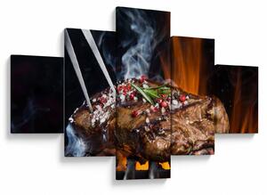 Obraz stek z grilla (125x70 cm)