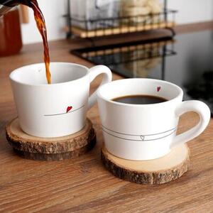 Kubki ceramiczne SERCE 200 ml 2 szt