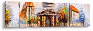 Obraz - Malowana miejska pamiątka (170x50 cm)