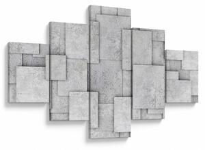 Obraz - Abstrakcja płytek betonowych (125x70 cm)