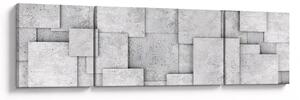 Obraz - Abstrakcja płytek betonowych (170x50 cm)