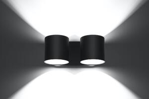 Kinkiet ORBIS 2 czarny Sollux Lighting