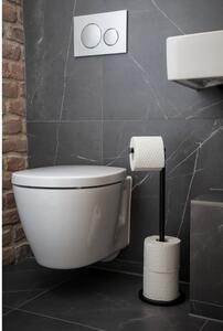 Czarny stalowy stojak na papier toaletowy – Wenko