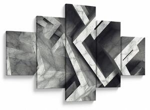 Abstrakcyjny obraz kostek (125x70 cm)