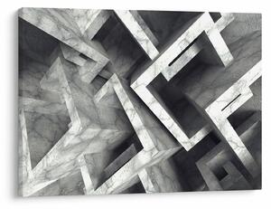 Abstrakcyjny obraz kostek (70x50 cm)