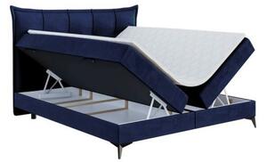 Duże dwuosobowe łóżko kontynentalne z materacem 180x200 FOXY