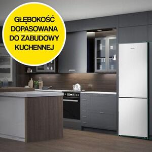 Lodówka HISENSE RB440N4GWD No frost 200.4cm Biała (szkło) Licowane drzwi Szuflada z niższą temperaturą