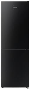 Lodówka HISENSE RB390N4GBE No frost 186cm Czarna (szkło) Licowane drzwi Szuflada z niższą temperaturą