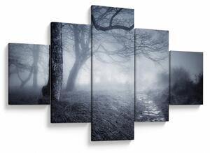 Obraz- Droga we mgle (125x70 cm)