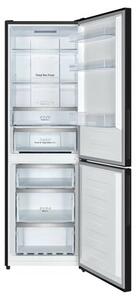 Lodówka HISENSE RB390N4GBE No frost 186cm Czarna (szkło) Licowane drzwi Szuflada z niższą temperaturą