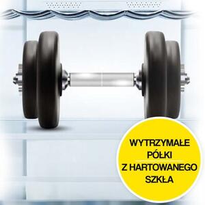Lodówka HISENSE RB390N4GBE No frost 186cm Czarna (szkło) Licowane drzwi Szuflada z niższą temperaturą