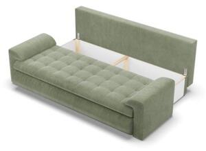 Kanapa rozkÅadana, Bosco, sztruks, 222x96x92 cm, oliwkowy | TYLETEGOTU