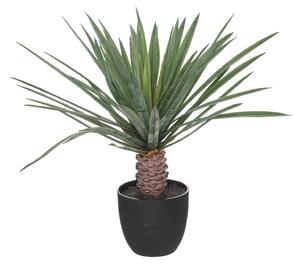 Sztuczna palma jak żywa w czarnej donicy, wys. 52 cm